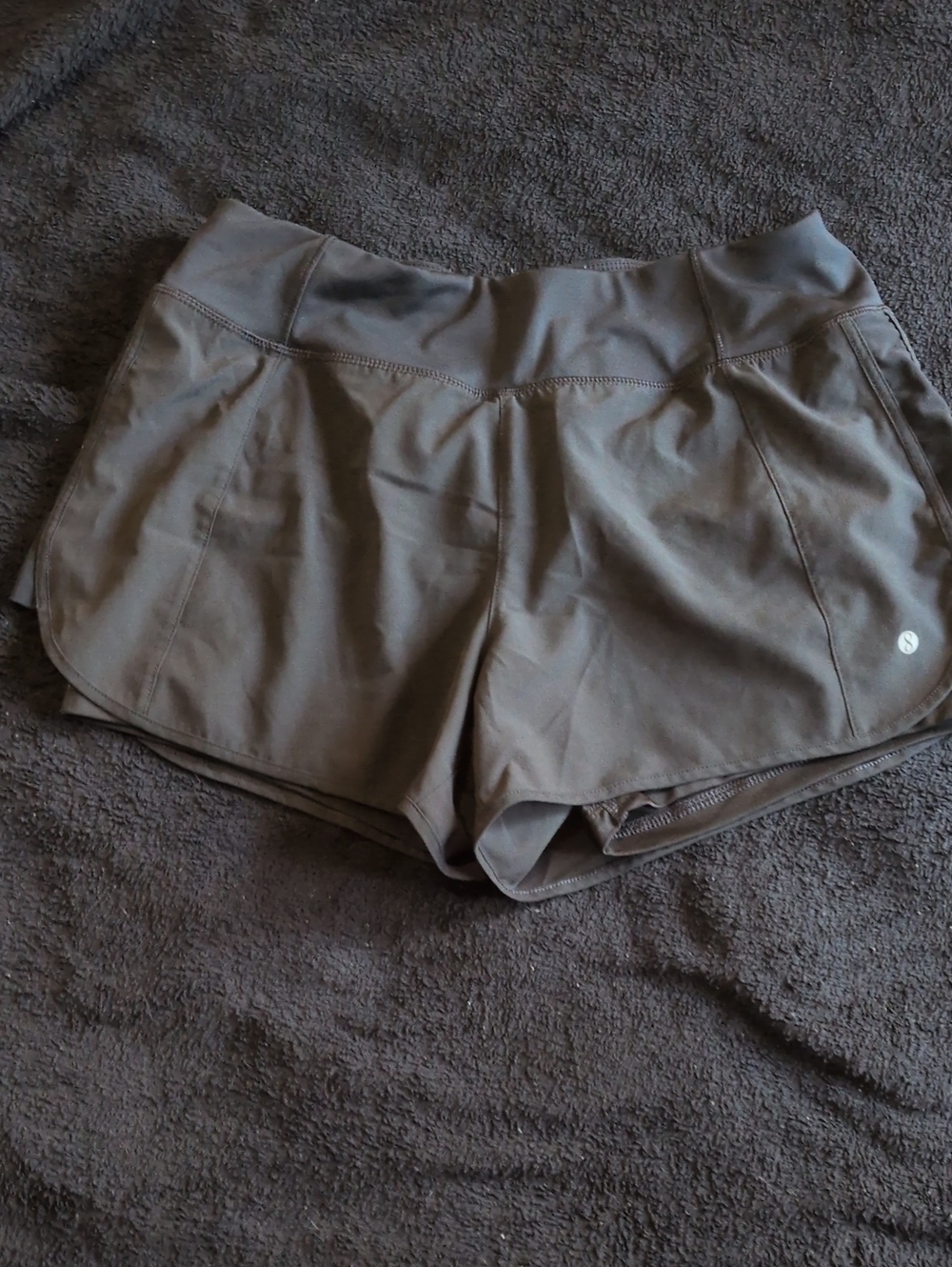 Layer 8 Women’s Athletic Shorts in Dark Gray